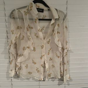 The Kooples Popcorn blouse top button down